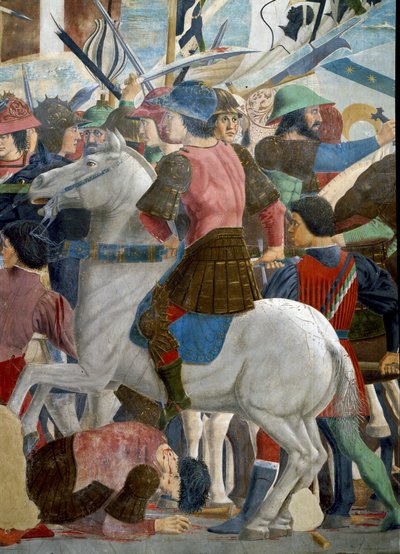 أسطورة الصليب الحقيقي ، معركة هرقل وشوسروس ، اكتملت عام 1464 (التفاصيل) بواسطة بييرو ديلا فرانشيسكا