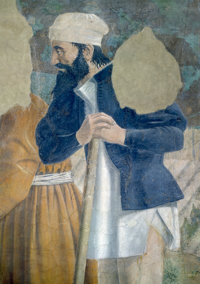 أكملت أسطورة الصليب الحقيقي ، اكتشاف الصليب ، تفاصيل المتفرج ، 1464 فريسكو بواسطة بييرو ديلا فرانشيسكا