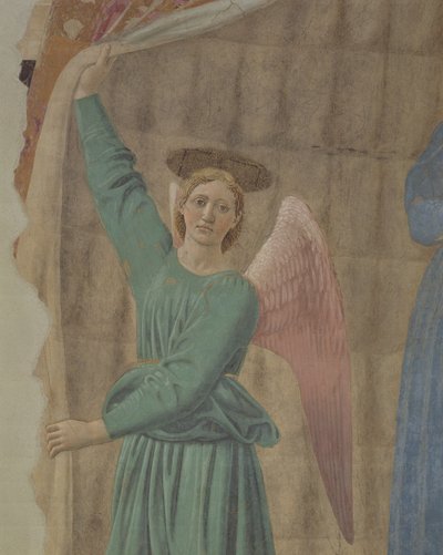 مادونا ديل بارتو ، c.1450-70 (التفاصيل) (بعد الترميم) (انظر أيضًا 75561 و 169194 و 172471) بواسطة بييرو ديلا فرانشيسكا