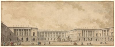 قدم مشروع إعادة بناء قصر فرساي الأول إلى الملك لويس السادس عشر ، ج. 1785. بواسطة بيير أدريان باريس