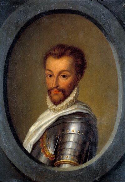 صورة هنري الأول من بوربون (1552-1588) أمير كوندي رسم بيير أندريه كاسيل (1801-1848) القرن التاسع عشر صن. 0،26 × 0،17 م بواسطة بيير أندريه كاسيل