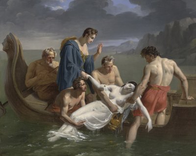 وفاة سافو ، 1819 بواسطة بيير أنطوان أوجستين فافلارد