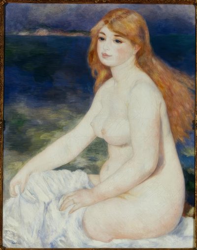 Baigneuse شقراء بواسطة بيير أوغست رينوار