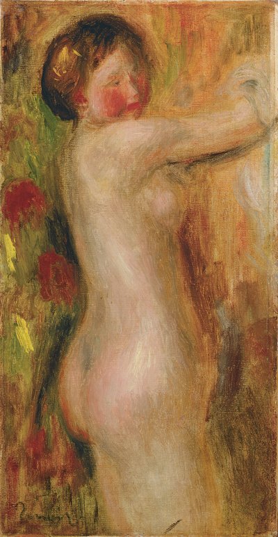 عاري بذراع مرفوعة بواسطة Pierre-Auguste Renoir