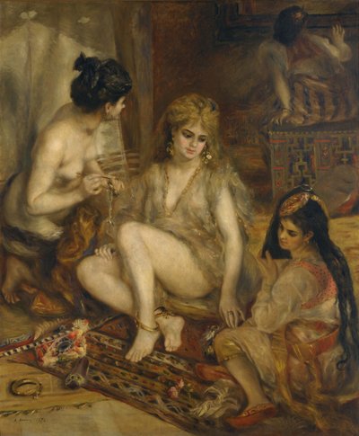 الباريسيون في الزي الجزائري الحريم ، 1872 بواسطة بيير أوغست رينوار