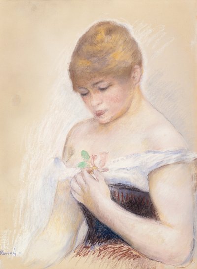 بورتريه لجين ساماري، 1879-80 تقريباً (باستيل على ورق) بواسطة 