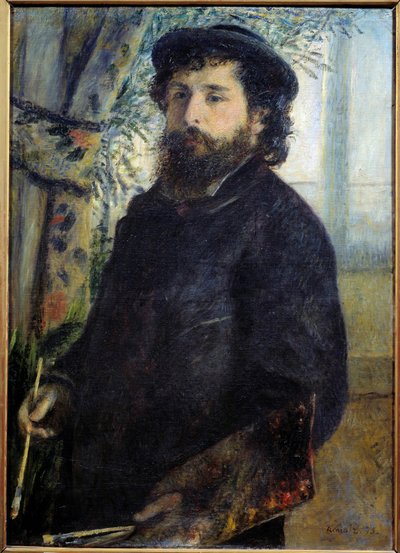 صورة للرسام كلود مونيه (1840-1926) لوحة بيير أوغست رينوار (1841-1919) 1875 صن. 0،85x0،6 م باريس ، متحف أورسيه - صورة للرسام كلود مونيه (1840-1926). لوحة لبيير أوغست رينوار (1841-1919) 1875. 0.85 × 0.6 م. ا بواسطة بيير أوغست رينوار