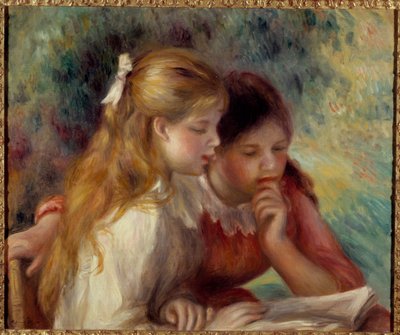 قراءة الرسم بيير أوغست رينوار (1841-1919) القرن التاسع عشر. 0،55x0،65 م باريس ، متحف دورسيه بواسطة بيير أوغست رينوار