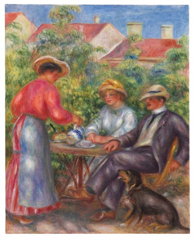 كأس الشاي ، أو الحديقة ، c.1906-07 بواسطة بيير أوغست رينوار