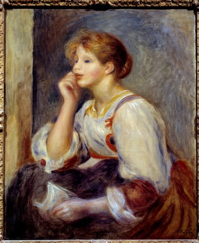المرأة لديها الرسالة. لوحة بيير أوغست رينوار (1841-1919) بواسطة بيير أوغست رينوار