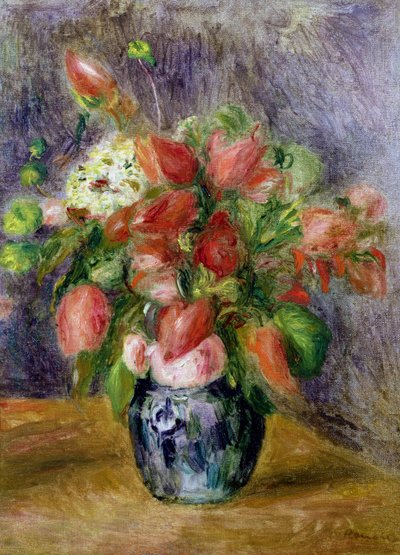 إناء الزهور ، ج 1909 بواسطة Pierre Auguste Renoir