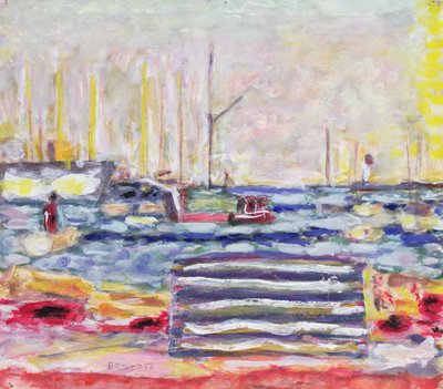 A Port in Normandy، c. 1930 (gouache & wc on paper) بواسطة بيير بونارد