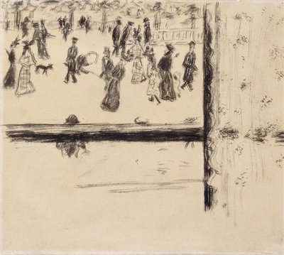 Boulevard des Batignolles ، c1896-8 (فرشاة وحبر أسود على ورق) بواسطة بيير بونارد
