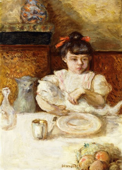 الطفل والقطط. Enfant et Chats، c.1906 (زيت على قماش) بواسطة بيير بونارد