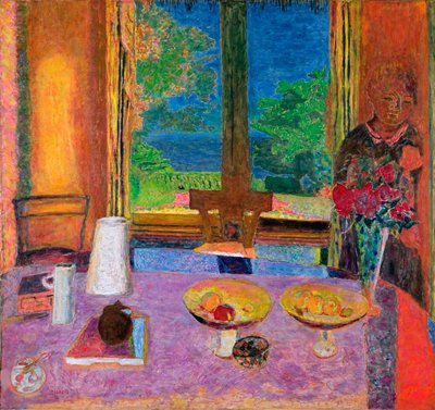 غرفة الطعام في الحديقة ، 1934-1935 بواسطة Pierre Bonnard