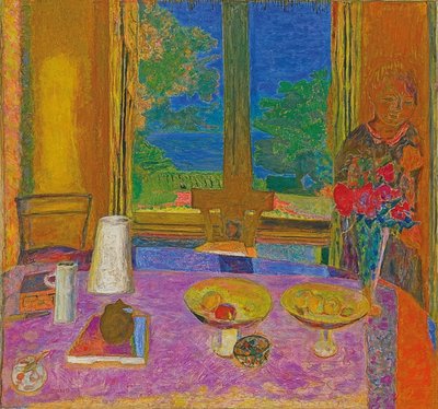 غرفة طعام كبيرة إلى الحديقة (Grande salle à manger sur le jardin). 1934-1935 بواسطة بيير بونارد