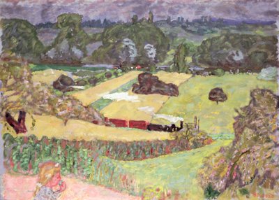 منظر طبيعي مع قطار شحن ، 1909 بواسطة Pierre Bonnard