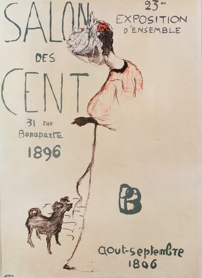 ملصق إعلاني عن المعرض الثالث والعشرون لصالون المركز 1896 بواسطة Pierre Bonnard
