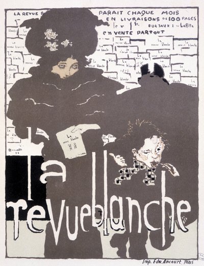 ملصق صحفي لـ La Revue blanche. رسم بيير بونارد (1867-1947) بواسطة بيير بونارد