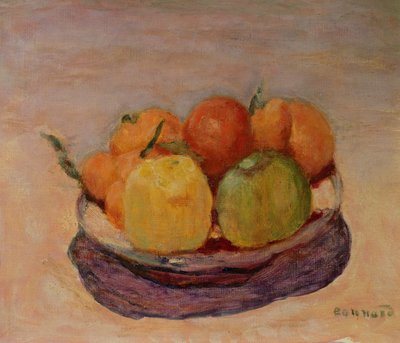 لا تزال الحياة مع الفاكهة بواسطة Pierre Bonnard
