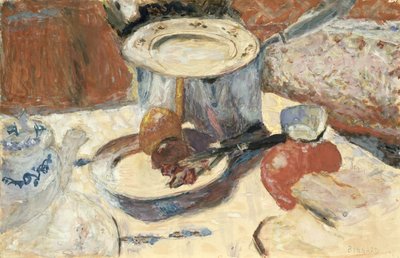 لا تزال الحياة مع قدر ، 1930 (الغواش ومرحاض على الورق) بواسطة Pierre Bonnard