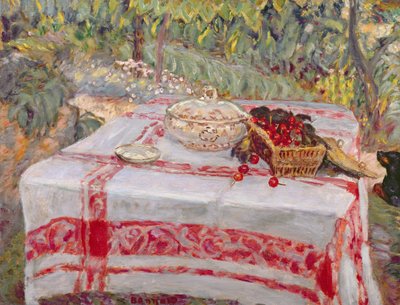 لا تزال الحياة مع مفرش المائدة ، ج .1414 بواسطة Pierre Bonnard