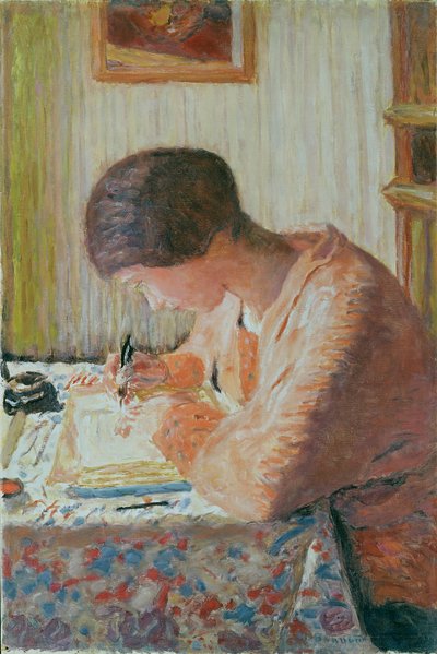 كتابة المرأة بواسطة Pierre Bonnard