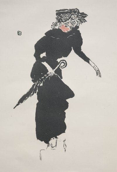 امرأة مع مظلة بواسطة تم النشر بواسطة L'Estampeoriginale في ألبوم de la Revue blanche