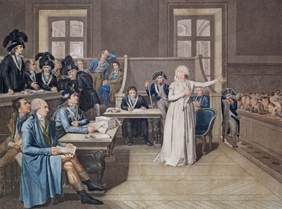 ماري أنطوانيت من النمسا (1755-1793) حكمت من قبل محكمة المحكمة الثورية ، 16 أكتوبر 1793 ، نقشها كاسناف ، 1794 بواسطة بيار بويلون