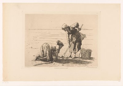 صيادون على الشاطئ Pêcheuses au bord de la Mer. (العنوان على الكائن) بواسطة ودوي ألفريد كادارت
