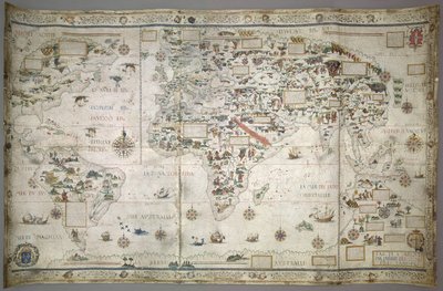 إضافة خريطة العالم MS 24065 (Planisphere) بواسطة بيير ديسكالييه