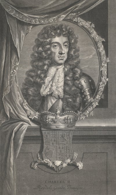 صورة تشارلز الثاني بواسطة Pierre Drevet