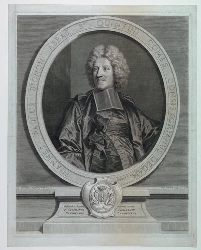 صورة جان بول بينون ، رئيس دير سانت كوينتين بواسطة Pierre Drevet