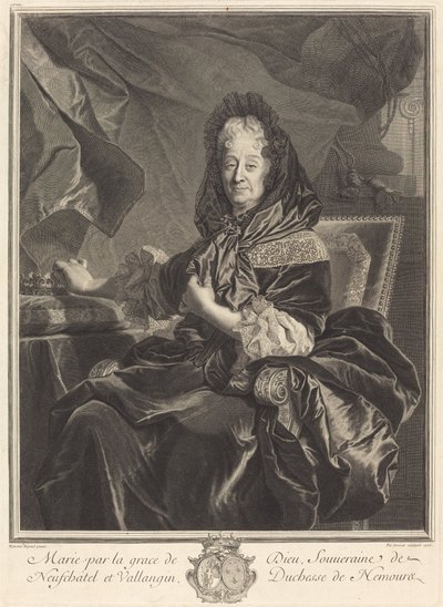 دوقة نيمور بواسطة بيير دريفيت بعد Hyacinthe Rigaud