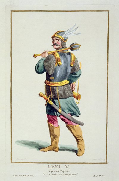 Leel V من "Receuil des Estampes ، تمثل الرتب والكرامات ، بعد زي جميع الأمم الموجودة" ، نشر 1780 (النقش اليدوي) بواسطة بيير دوفلوس