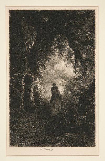 صمت وليلة الغابة بواسطة Pierre Edmond Alexandre Hedouin