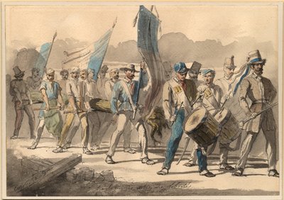 غرس شجرة الحرية في فرنسا عام 1848 ، 1848 بواسطة بيير يوجين لاكوست