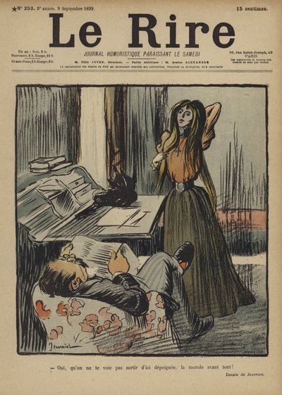 رسم توضيحي لـ Le Rire بواسطة Pierre Georges Jeanniot