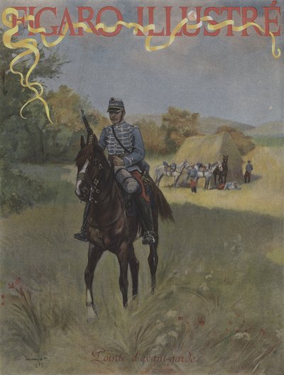 نصيحة الحارس المسبق. غلاف لو فيغارو إيلوستري ، مارس ١٨٩٦ بواسطة Pierre Georges Jeanniot