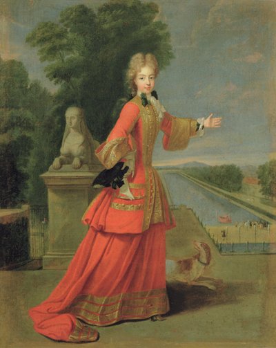 ماري أديلايد دي سافوي (1685-1712) في فستان الصيد ، c.1704 بواسطة بيير جوبيرت