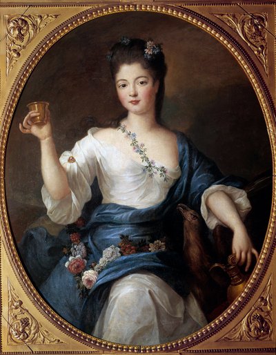 صورة لشارلوت أغلاي دورلينز (1700-1761) دوقة مودين رسم بيير جوبيرت (1662-1744) القرن الثامن عشر. 1،2x0،9 م بواسطة بيير جوبيرت