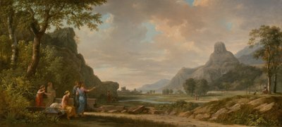 نحت جبل آثوس كنصب تذكاري للإسكندر الأكبر ، 1796. بواسطة بيير هنري دي فالنسيان