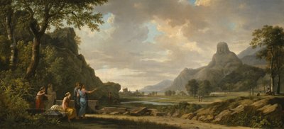 جبل آثوس منحوت كنصب تذكاري للإسكندر الأكبر ، 1796 بواسطة بيير هنري دي فالنسيان