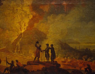 ثوران فيزوف ، بقلم بيير جاك فولير (1729-1792) ، زيت على قماش ، 52 × 79 سم. التفاصيل. بواسطة بيير جاك فولاير