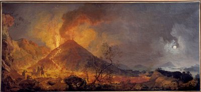 اندلاع بركان فيسوف في نابولي لوحة لبيير جاك (بيير جاك) فولير (لو شيفالييه فولير) (1729-1802) القرن الثامن عشر لوهافر ، متحف الفنون الجميلة بواسطة بيير جاك فولاير