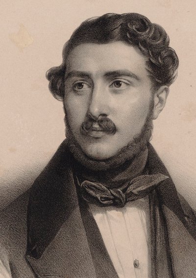 صورة الملحن تيودور لاباري 1805-1870. بواسطة Pierre Louis Henri Grevedon