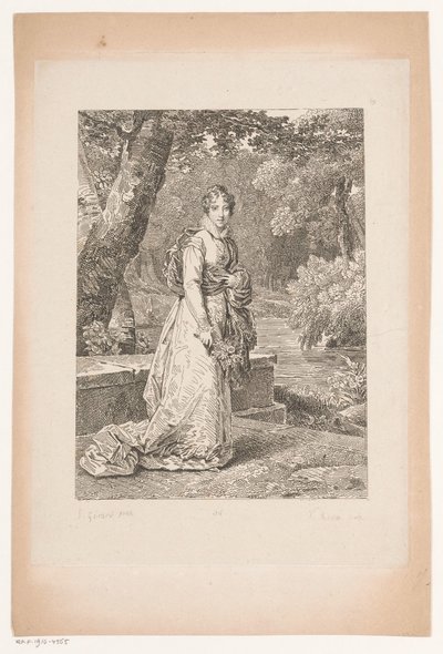 صورة لأوجيني أديلايد دورلينز Collectie van Historische Portretten van Baron Gérard (عنوان السلسلة) مجموعة اللوحات التاريخية للسيد لو بارون جيرار (عنوان السلسلة) بواسطة Vignères (ربما)