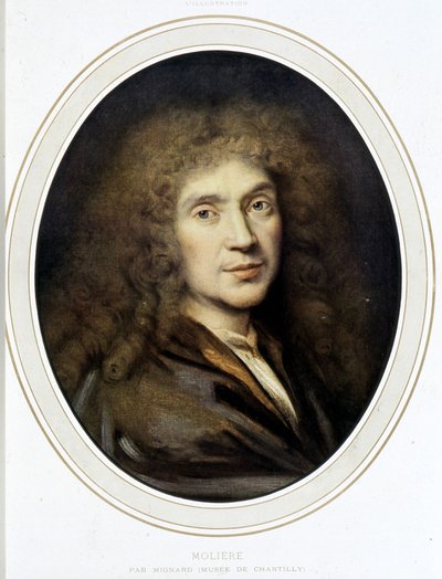 Molière by Mignard - متحف شانتيلي بواسطة بيير مينارد