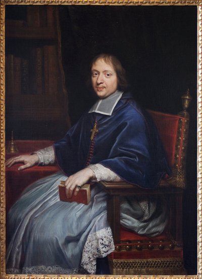 صورة لجاك بينيني (جاك-بينيني) بوسيه (1627-1704) ، خلال تعيينه الأول كواقي ذكري (جيرس) ، في مكتبته. لوحة بيير مينارد (1612-1695) ، زيت على قماش بواسطة بيير مينارد