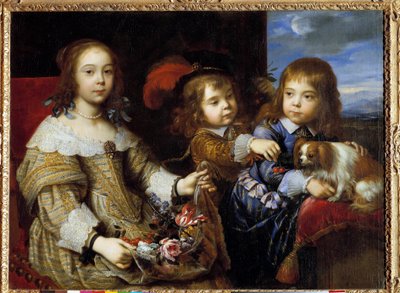أطفال دوق بوالون لوحة لبيير مينيارد (1612-1695) 1647. هونولولو ، أكاديمية الفنون بواسطة بيير مينارد